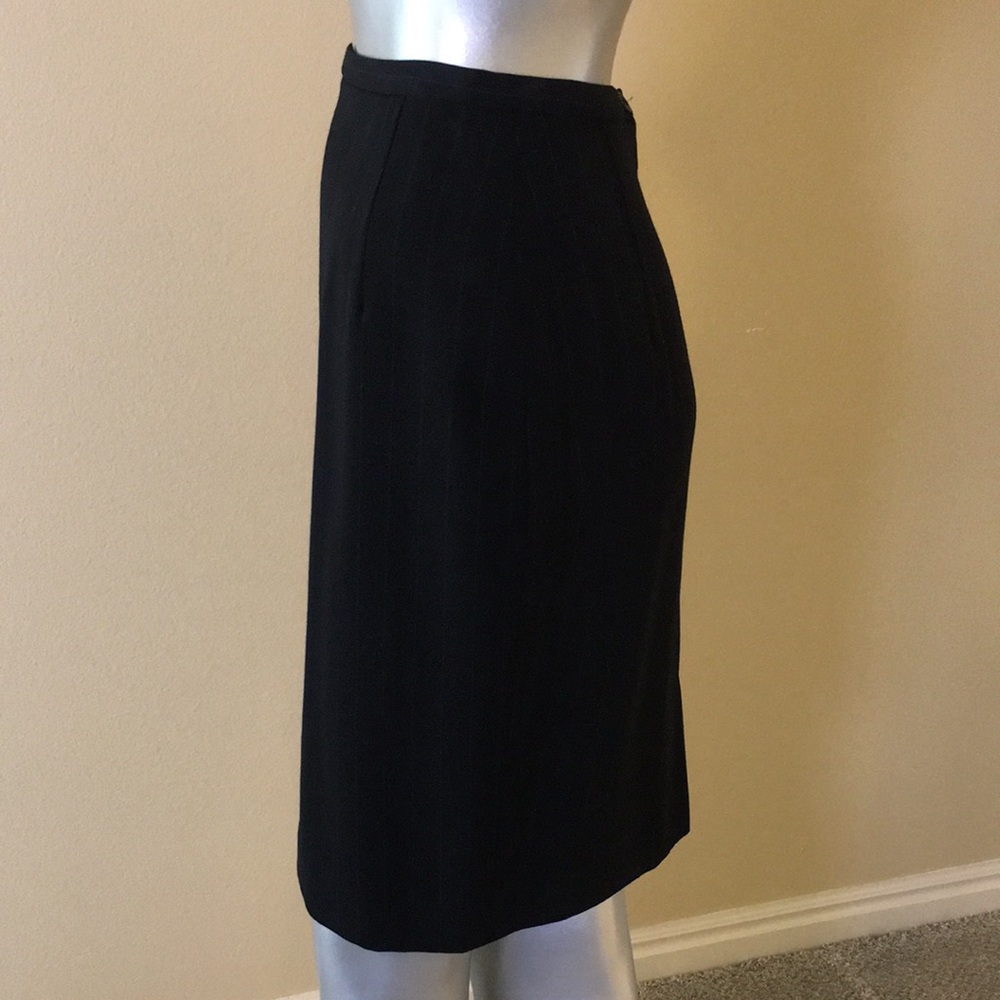 PHILIPPE ADEC | Wool Blend Opera Skirt Pinstripe - Picture 7 of 16